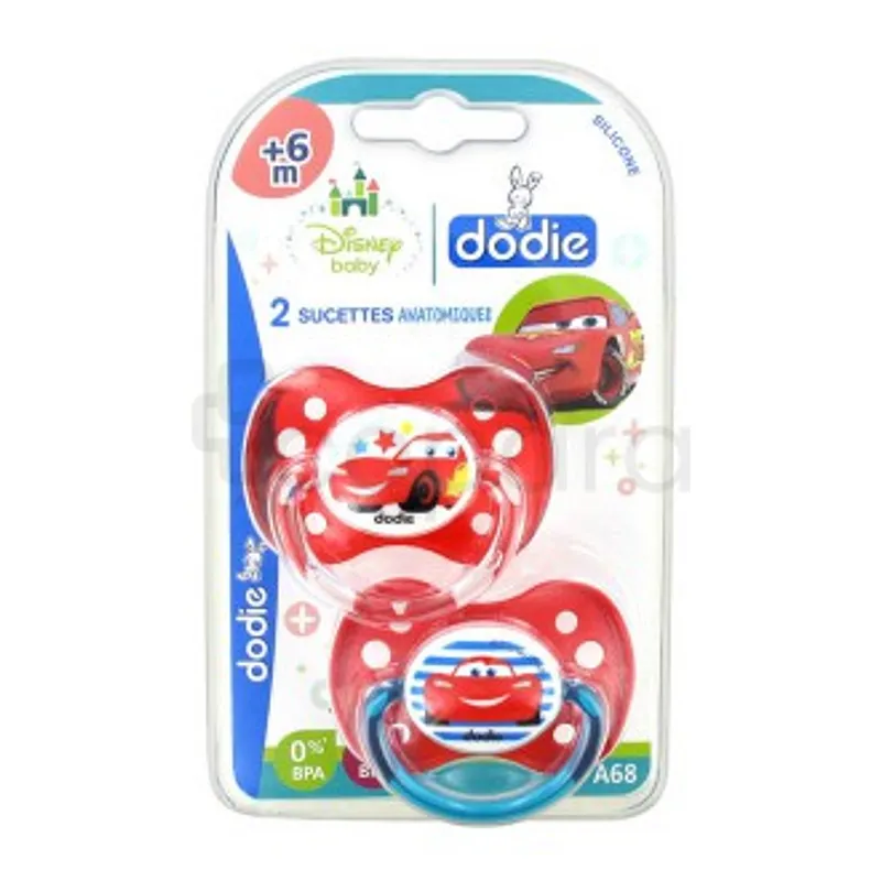 DODIE SUCETTE ANATOMIQUE DUO CARS +6MOIS REFERENCE NA68