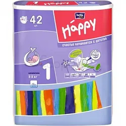 HAPPY BELLA COUCHES 2-5KG 1 BOITE DE 42