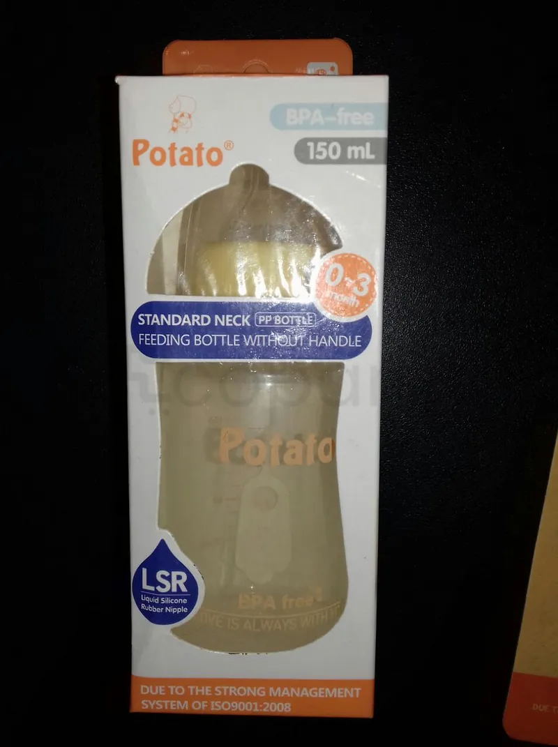 POTATO BIBERON 0-3MOIS FEEDING BOTTLE WITHOUT HANDLE 150ML