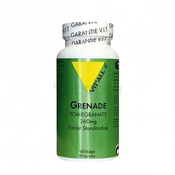 VITALL+ GRENADE POMEGRANATE 260MG BOITE DE 90 GELULES