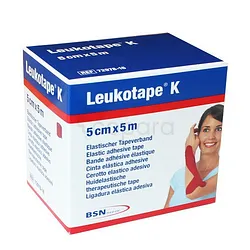 LEUKOTAPE K BANDE ADHESIVE 5CM*5M ROUGE