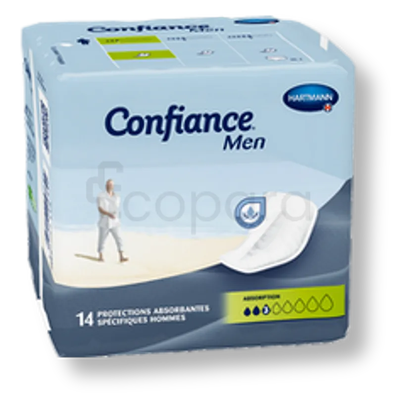 HARTMANN CONFIANCE MEN PROTEGE SLIP 3 GOUTTES BOITE DE 14