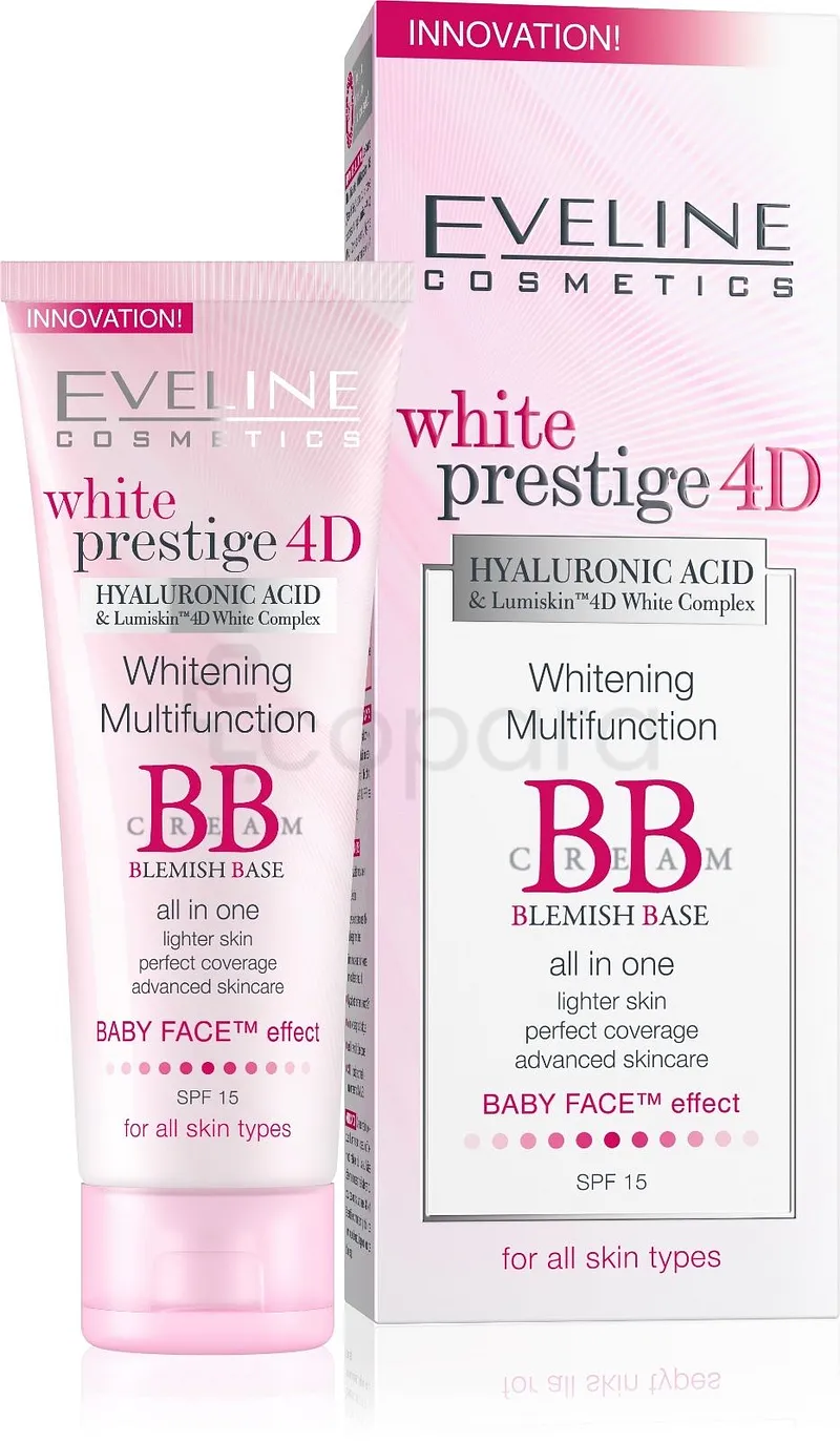 EVELINE WHITE PRESTIGE 4D BB CREME MULTIFONCTION 50ML