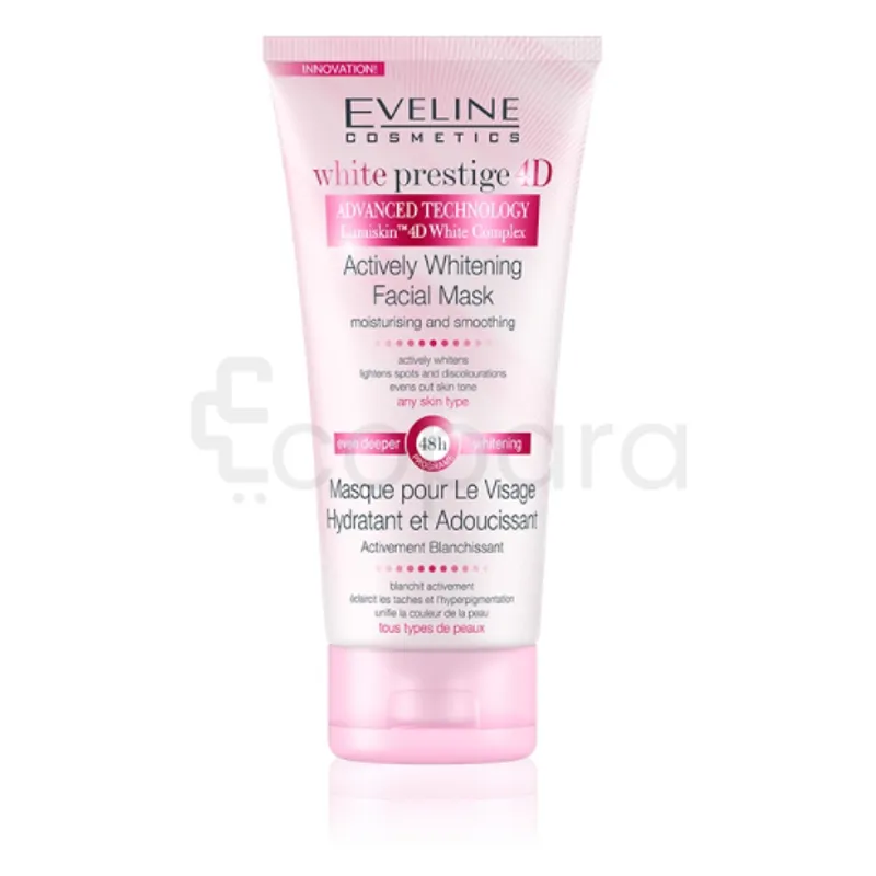 EVELINE WHITE PRESTIGE 4D ACTIVELY WHITENING FACIAL MASK 100ML