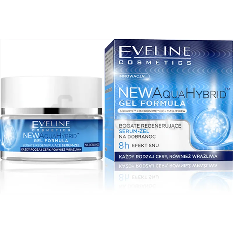 EVELINE NEW AQUA HYBRID GEL FORMULA SERUM-GEL REGENERANT NUIT 50ML