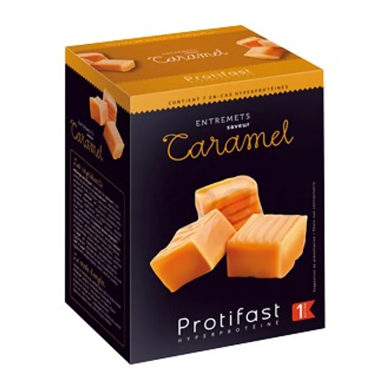 PROTIFAST ENTREMETS CARAMEL BOITE DE 7 SACHETS