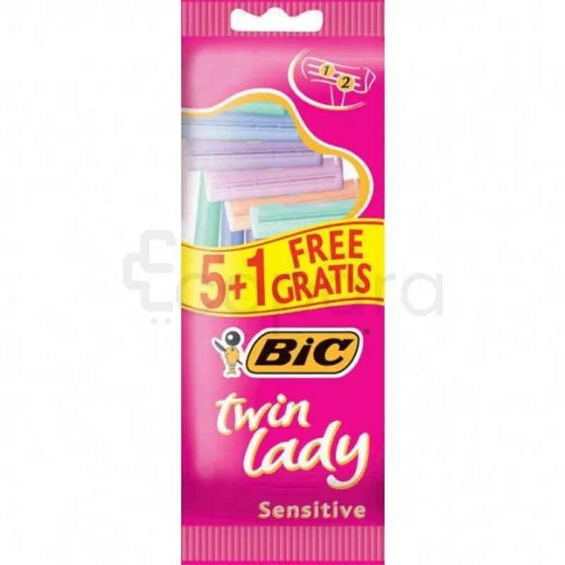BIC TWIN LADY SENSITIVE RASOIRS BOITE DE 6