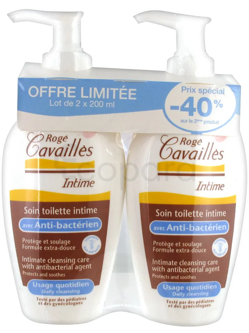 ROGE CAVAILLES PACK SOIN INTIME ANTI-BACTERIEN 200ML*2