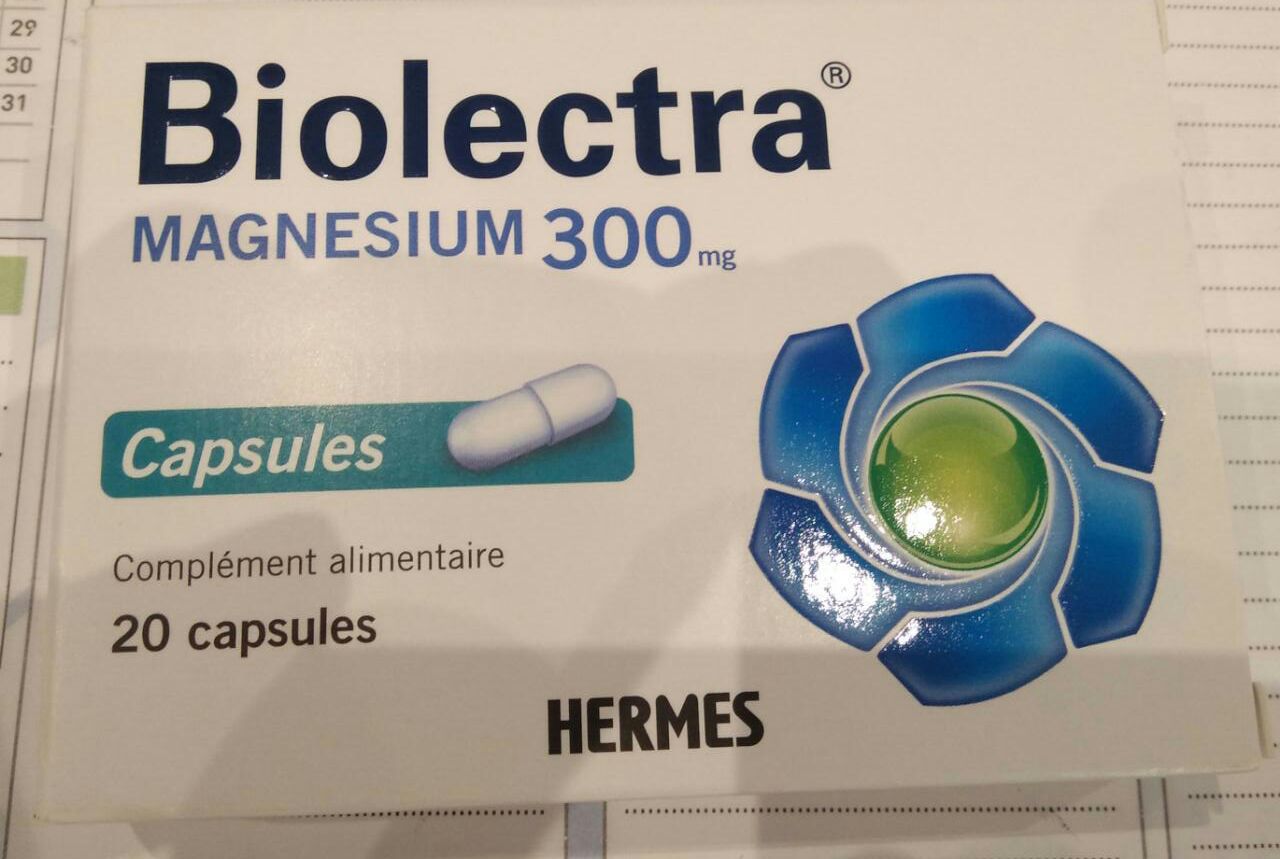 BIOLECTRA MAGNESIUM 300MG BOITE DE 20 CAPSULES