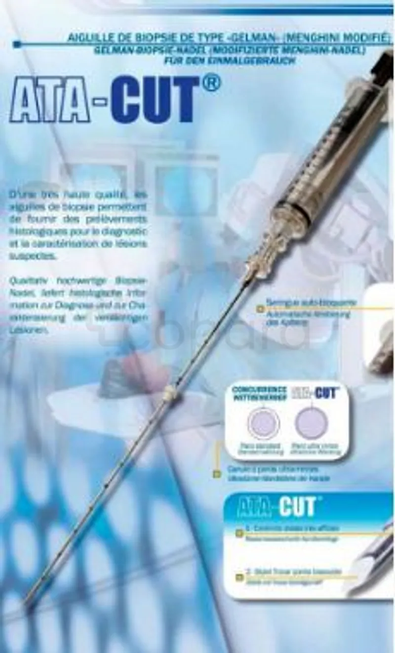 ATA-CUT AIGUILLE DE BIOPSIE DE TYPE 18G