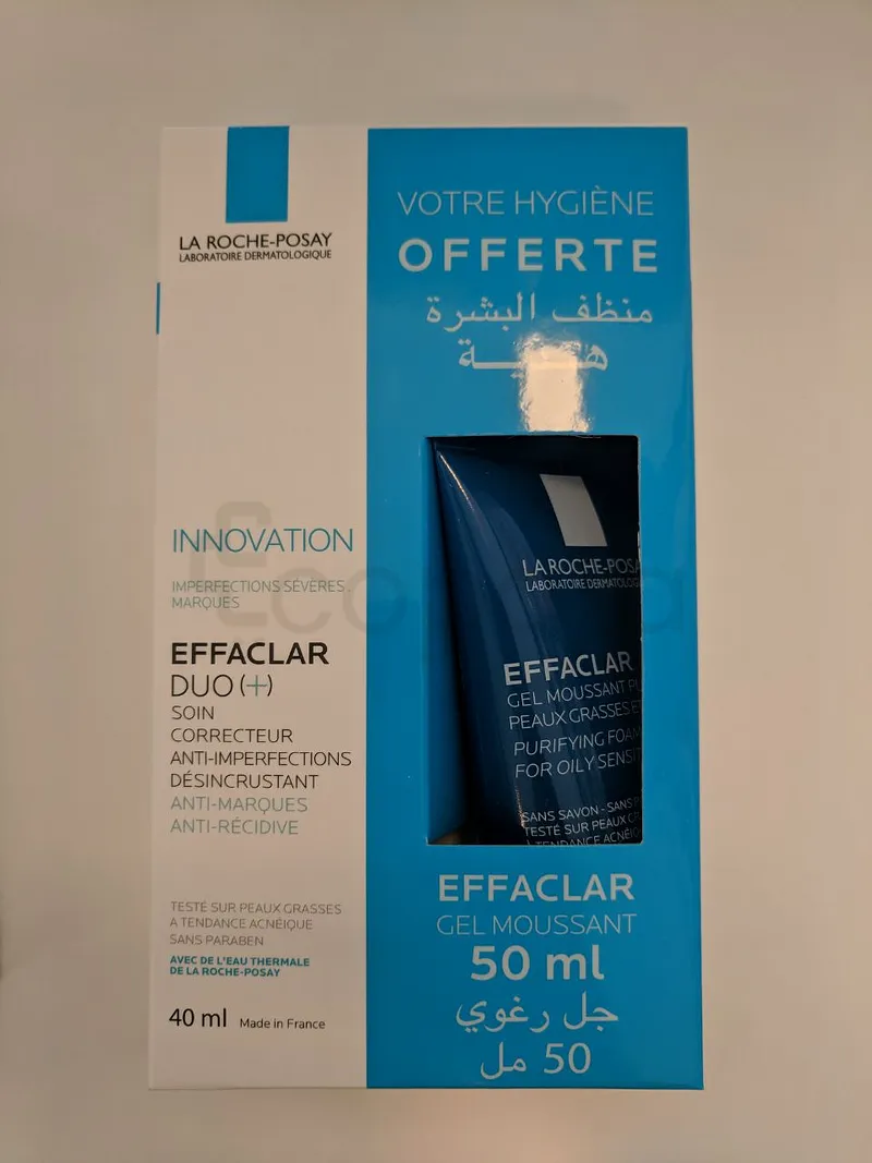 LA ROCHE POSAY EFFACLAR DUO+ 40ML + EFFACLAR GEL MOUSSANT 50ML OFFERT