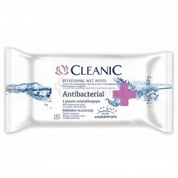CLEANIC ANTIBACTERIAL LINGETTES BOITE DE 15