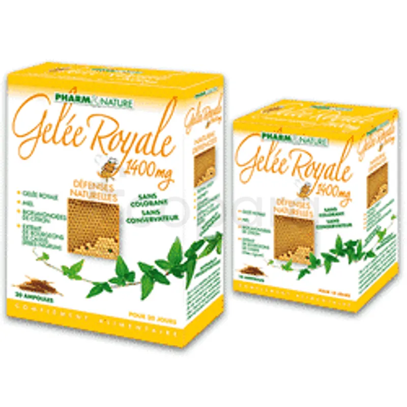 PHARM & NATURE GELEE ROYALE 1400MG BOITE DE 10 AMPOULES