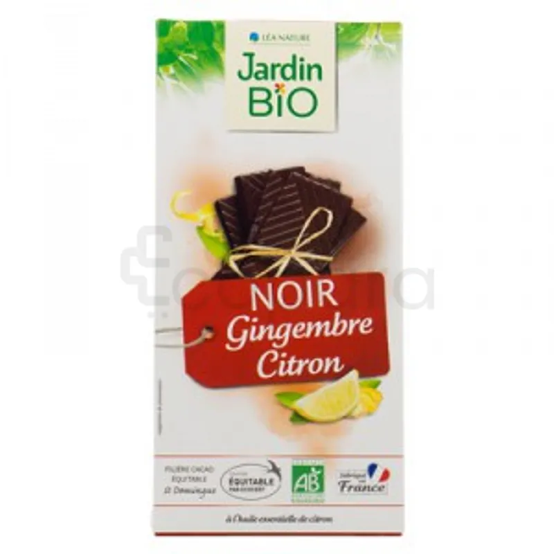 LEA NATURE JARDIN BIO CHOCOLAT NOIR GINGEMBRE CITRON 100G