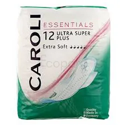 CAROLI SERVIETTES PERIODIQUES EXTRA SOFT ULTRA SUPER PLUS BOITE DE 12