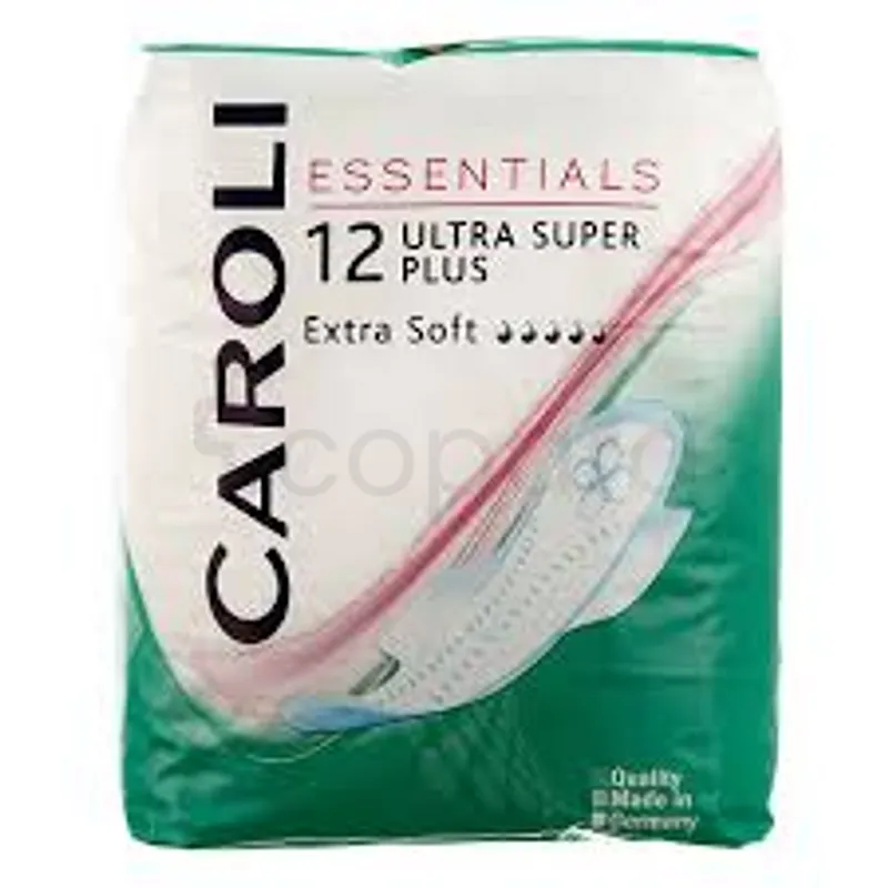 CAROLI SERVIETTES PERIODIQUES EXTRA SOFT ULTRA SUPER PLUS BOITE DE 12
