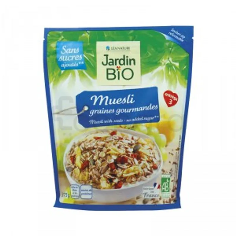 LEA NATURE JARDIN BIO MUESLI GRAINES GOURMANDES 375G