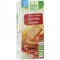 LEA NATURE JARDIN BIO PETIT CRAQUANT SARRASIN SESAME RÉDUIT EN SUCRE 120G