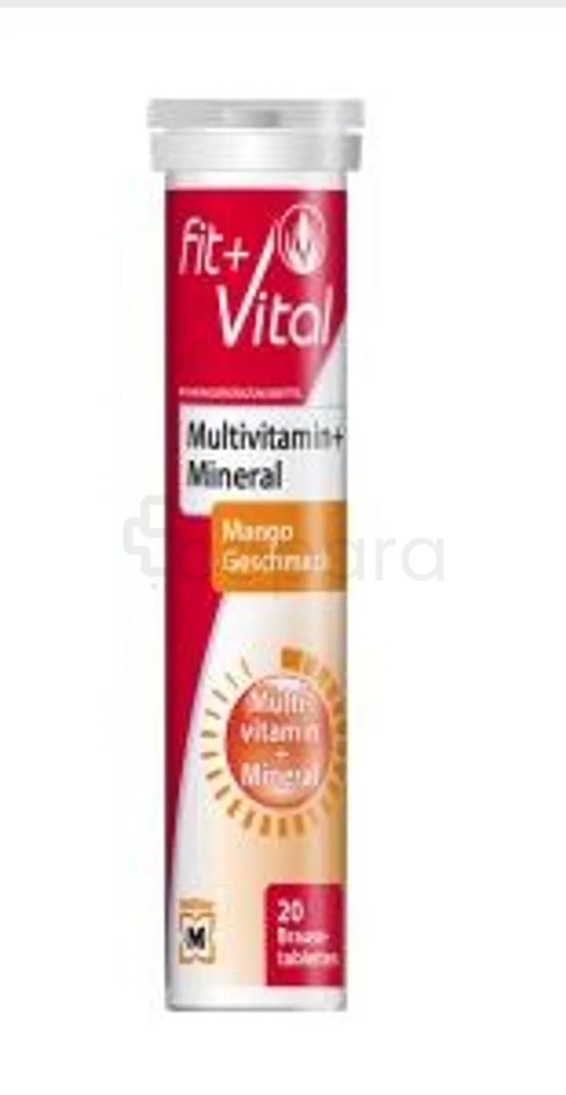 FIT+VITAL MULTIVITAMINE + MINERAL BOITE DE 20 COMPRIMES EFFERVESCENTS