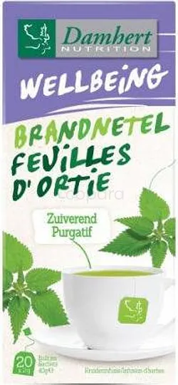 DAMHERT BRANDNETEL FEUILLES D'ORTIE BOITE DE 20 INFUSIONS