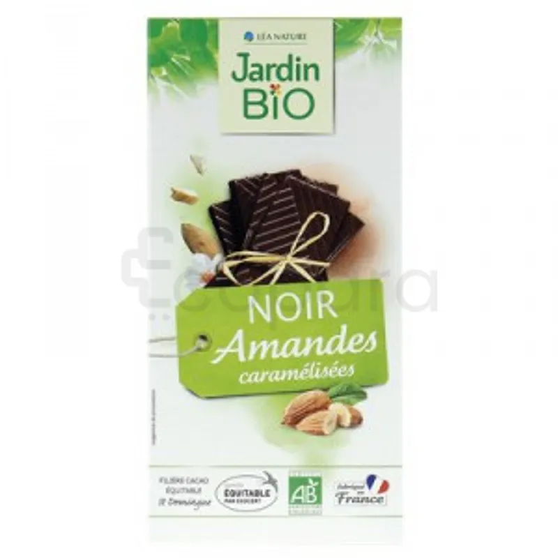 LEA NATURE JARDIN BIO CHOCOLAT NOIR AMANDES 100G