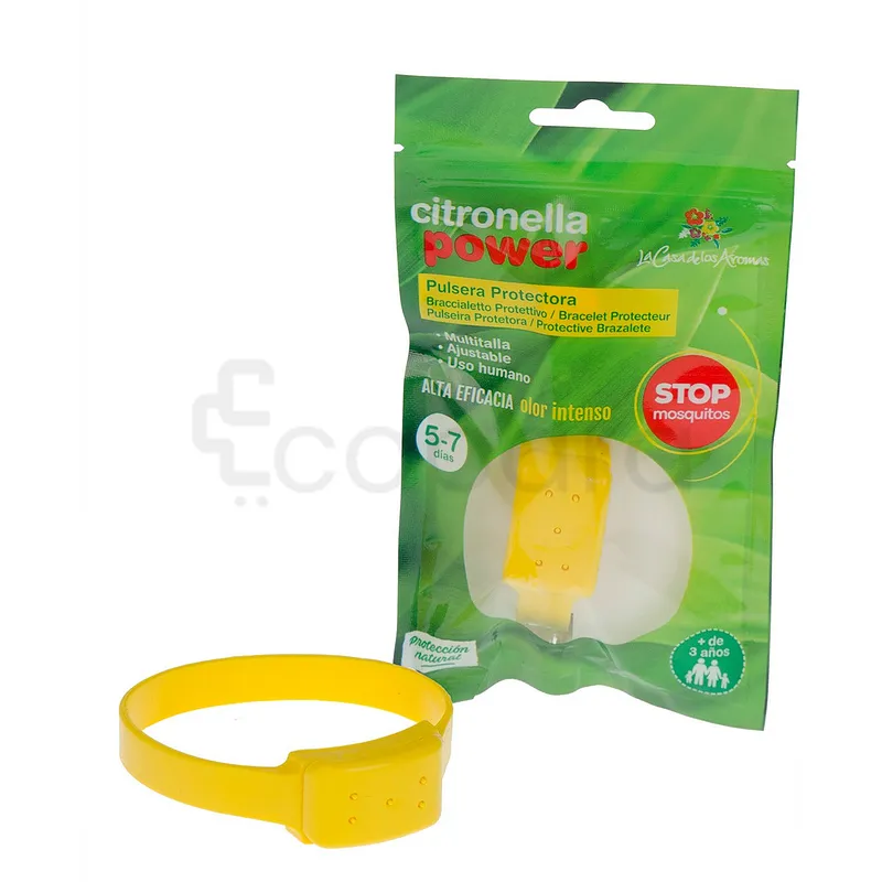 LA CASA DE LOS AROMAS BRACELETS ANTI-MOUSTIQUES CITRONELLA POWER BOITE DE 12
