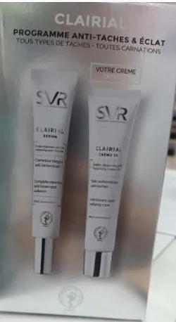 SVR CLAIRIAL COFFRET SERUM 30ML + CREME 10 40ML OFFERTE