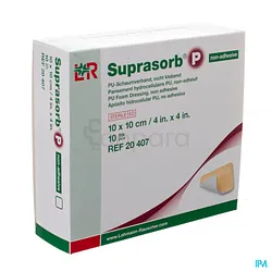 LOHMANN ET RAUSCHER LR SUPRASORB P NON ADHESIVE 10*10CM BOITE DE 10 REFERENCE 20407
