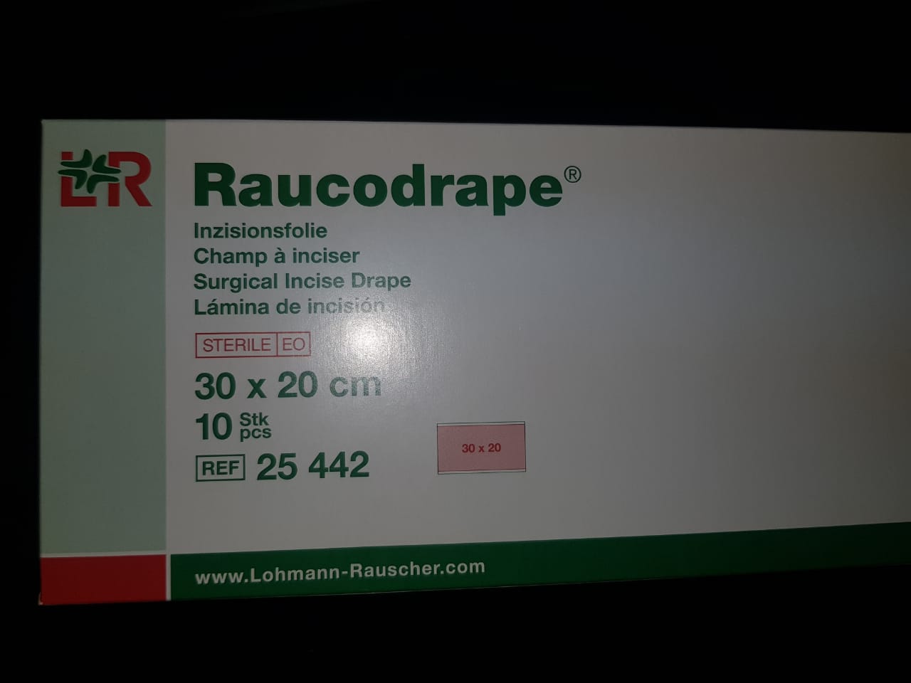 LOHMANN ET RAUSCHER LR RAUCODRAPE 30*20CM REFERENCE 25 442