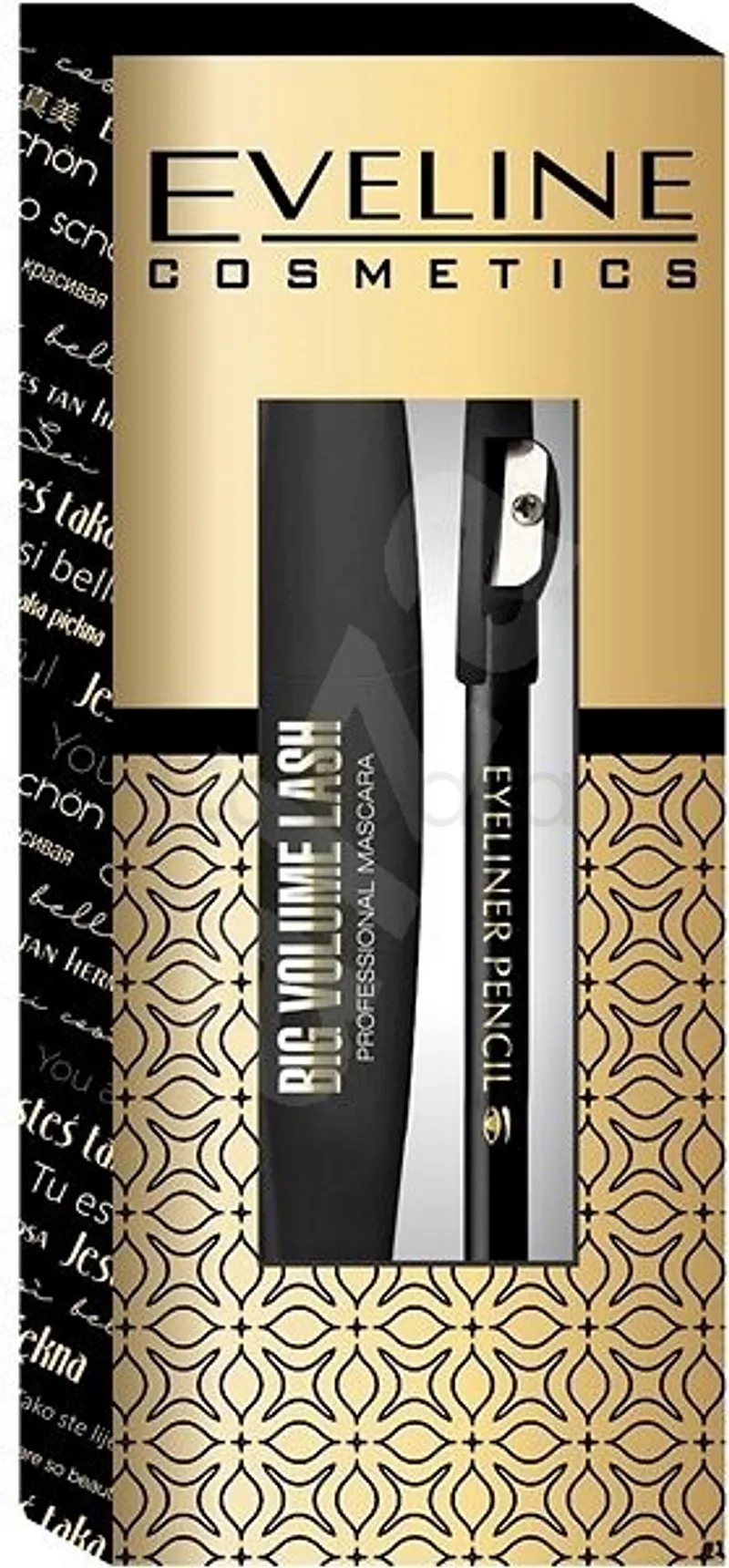 EVELINE PACK MASCARA BIG VOLUM + EYELINER PENCIL