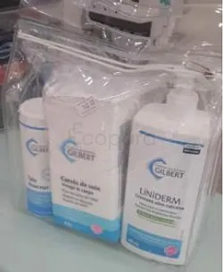 GILBERT PACK LINIMENT 400ML + CARRES DE SOIN BOITE DE 100 + TALC DOUCEUR