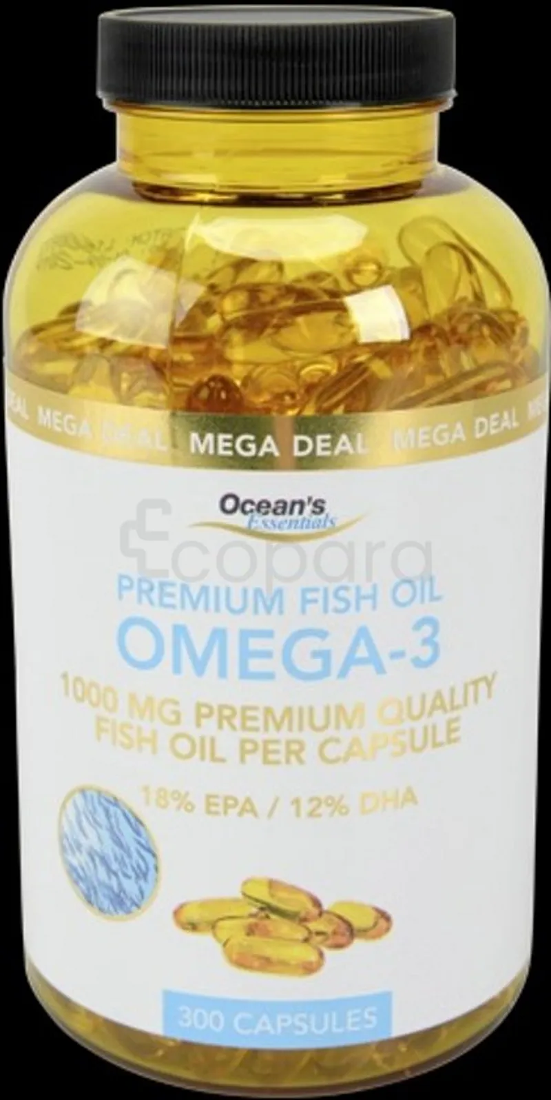 OCEAN'S ESSENTIALS OMEGA-3 PREMIUM FISH OIL BOITE DE 300 CAPSULES