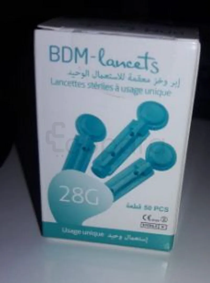 BDM LANCETS LANCETTES STERILES A USAGE UNIQUE BOITE DE 50