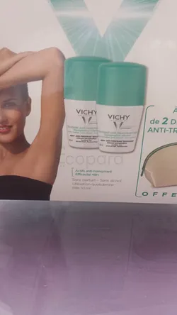 VICHY PACK DEODORANT ROLL-ON ANTI-TRANSPIRANT 125ML*2 + TROUSSE OFFERTE