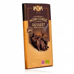 KAOKA CHOCOLAT NOIR CORSE DESSERT 70% CACAO 200G