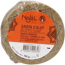 NAJEL SAVON D'ALEP AMBRE ET OUD 150G