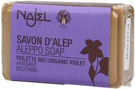 NAJEL SAVON D'ALEP VIOLETTE BIO APAISANT 100G