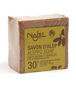 NAJEL SAVON D'ALEP 30% HUILE BE BAIES DE LAURIER 200G