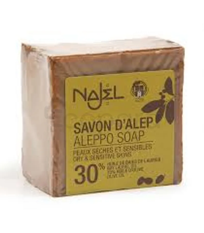 NAJEL SAVON D'ALEP 30% HUILE BE BAIES DE LAURIER 200G