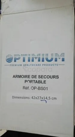 OPTIMUM ARMOIRE DE SECOURS PORTABLE 42CM*27CM*14.5CM REFERENCE OP-BS01