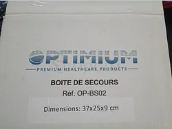 OPTIMUM BOITE DE SECOURS 37CM*25CM*9CM REFERENCE OP-BS02