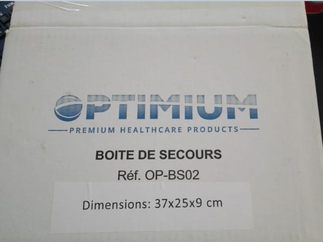 OPTIMUM BOITE DE SECOURS 37CM*25CM*9CM REFERENCE OP-BS02