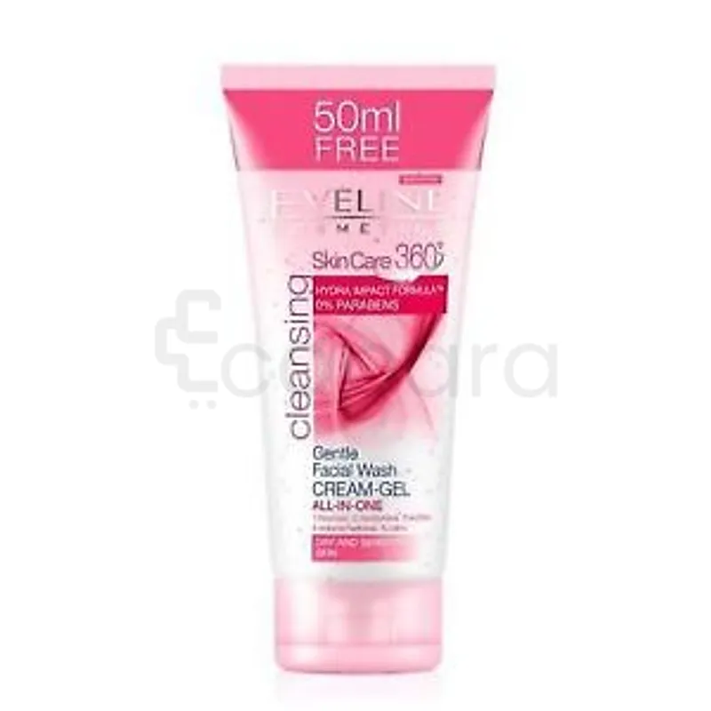 EVELINE GEL CREME POUR LAVAGE FACIAL DOUX SKIN CARE 360 200ML