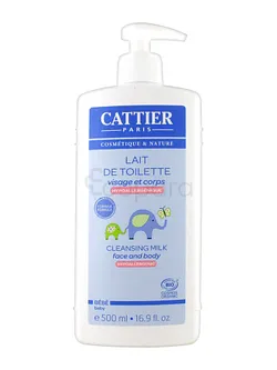 CATTIER BEBE LAIT DE TOILETTE VISAGE ET CORPS 500ML