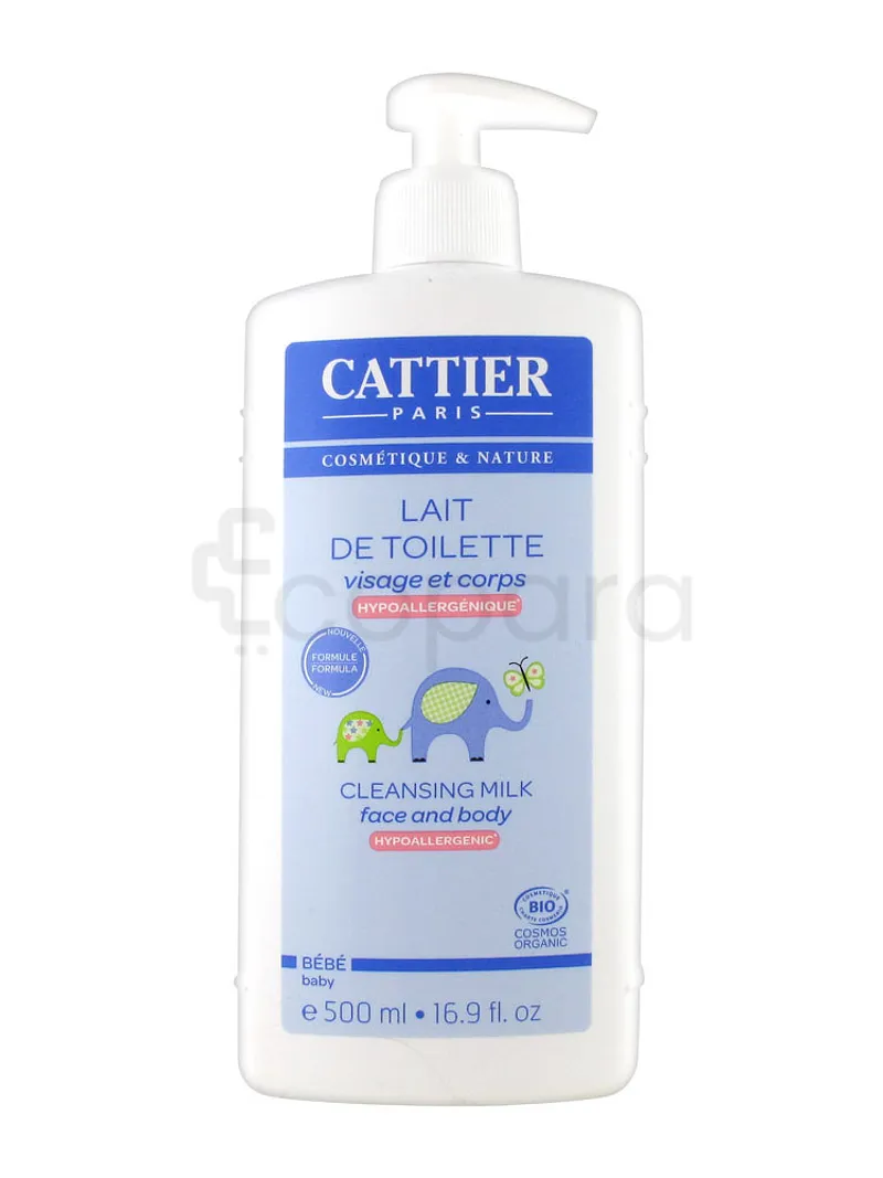 CATTIER BEBE LAIT DE TOILETTE VISAGE ET CORPS 500ML