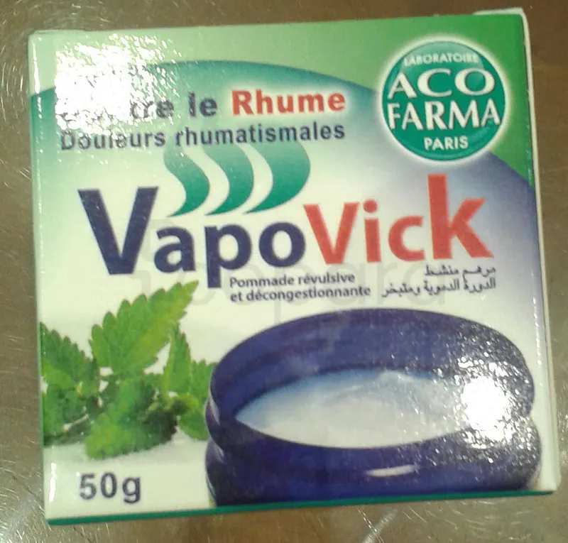 VAPOVICK POMMADE REVULSIVE DECONGESTIONNANTE 50G