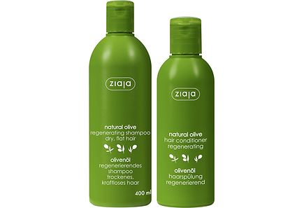ZIAJA PACK SHAMPOOING NATURAL OLIVE 400ML + APRES SHAMPOOING NATURAL OLIVE 200ML