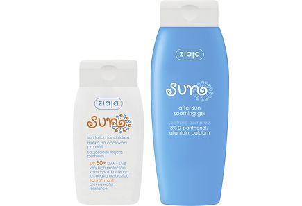 ZIAJA SUN PACK LOTION SOLAIRE POUR ENFANTS SPF50+ 200ML + GEL APRES SOLAIRE 125ML