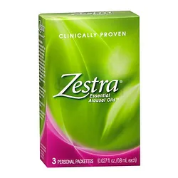 ZESTRA FEMININE AROUSAL OILS FLUID PACKETS 8ML BOITE DE 3