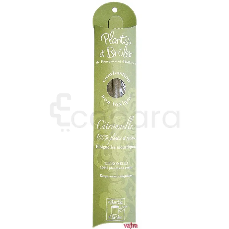 CIEL D'AZUR PLANTES A BRULER BATONS CITRONNELLE BOITE DE 10